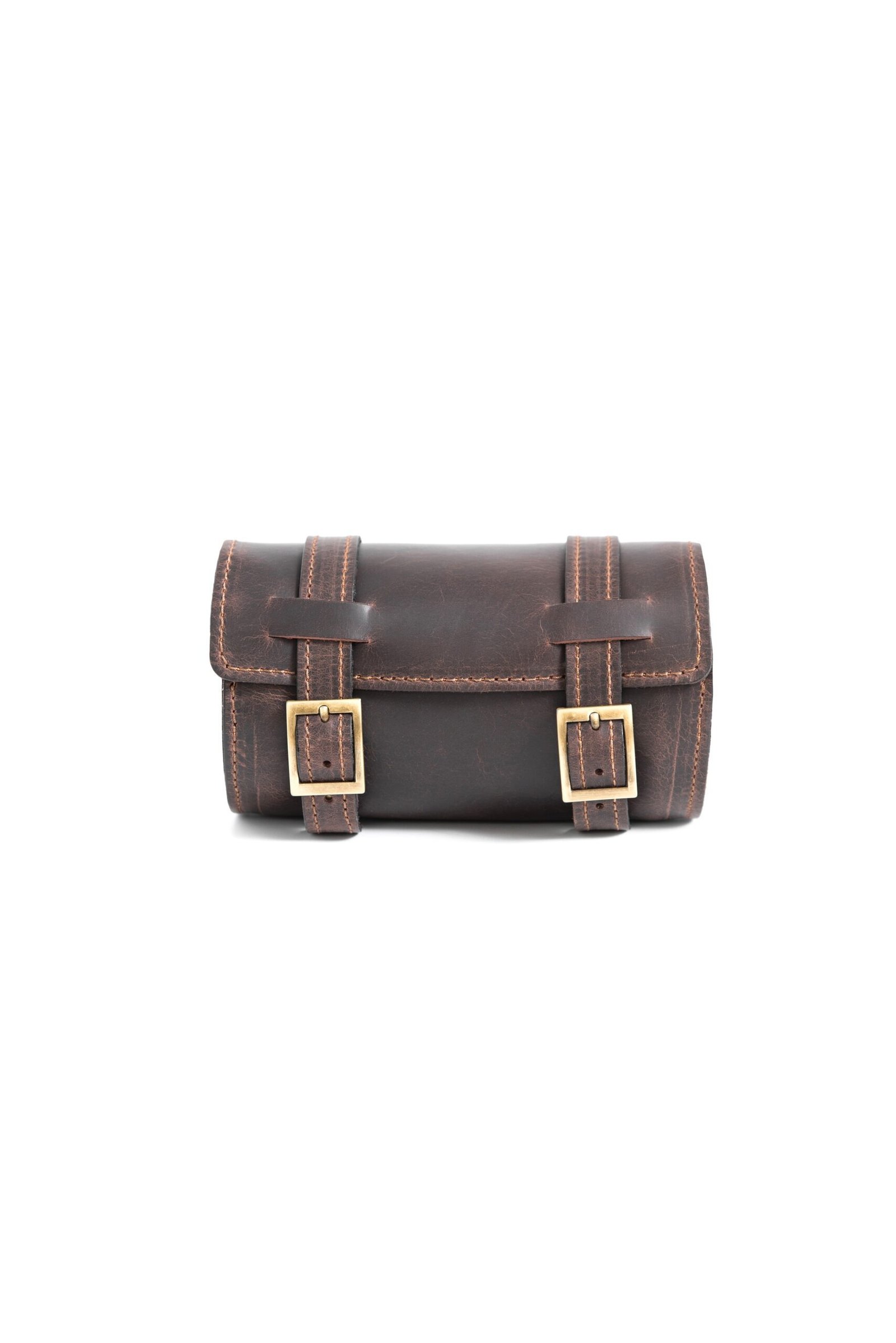 brown Leather buckle clutch bag compact structured bag Brown Leather buckle clutch bag – compact structured bag by Jirakis Leather.