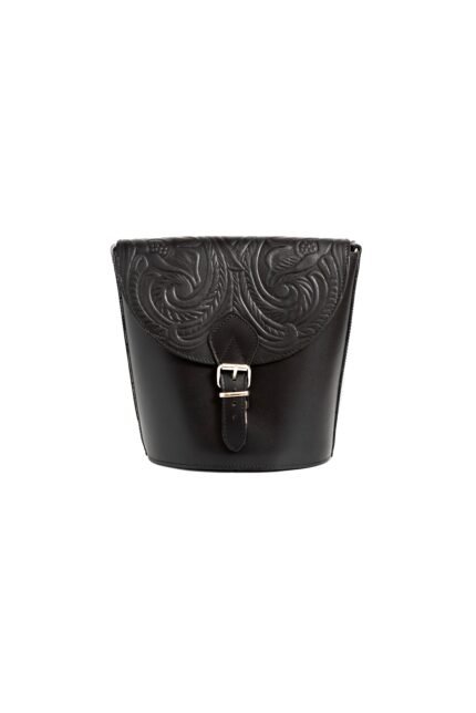 Black Jirakis Handcrafted Leather Boho Sling Bag for Women