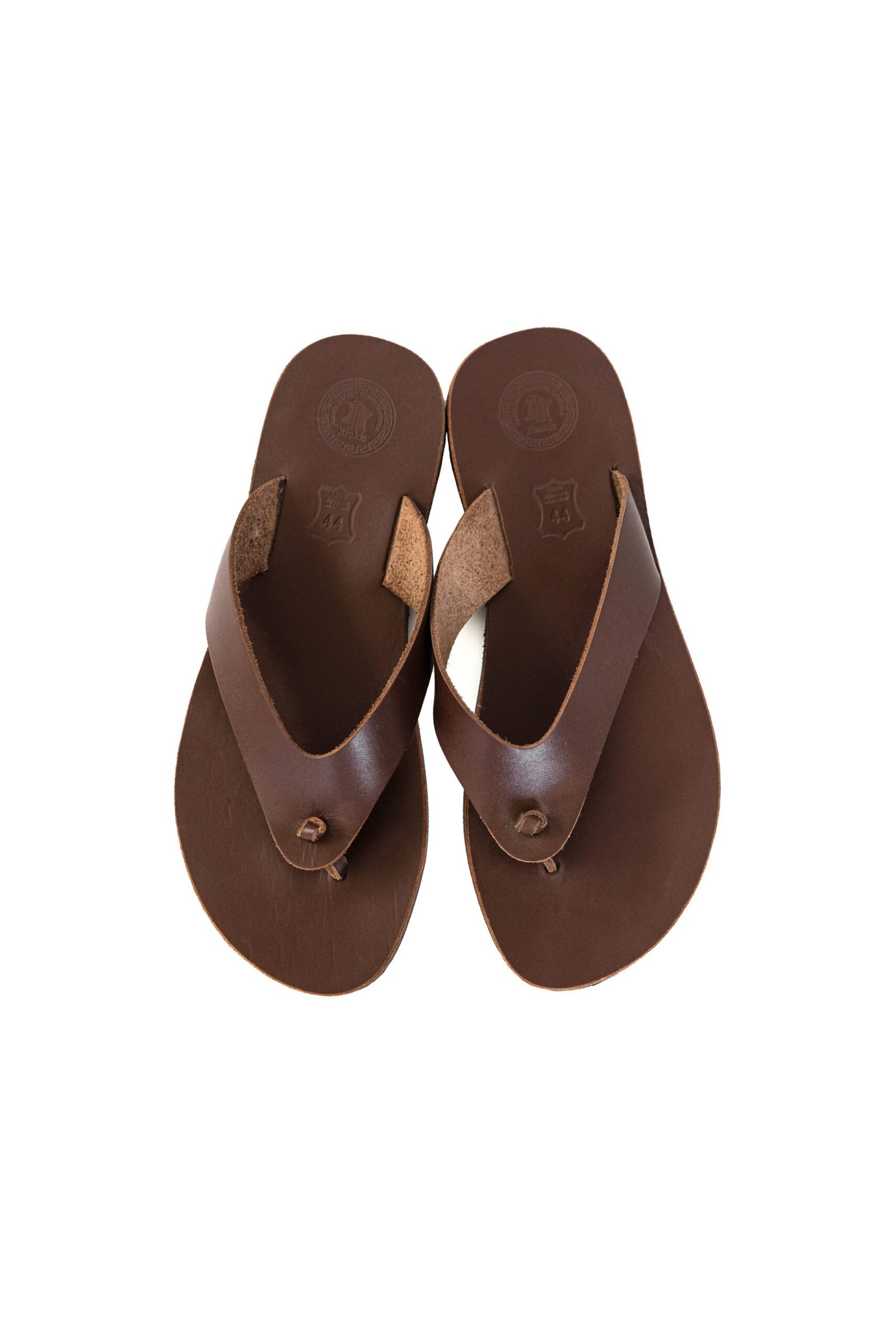 handmade-leather-toe-loop-sandals-brown Handmade leather toe-loop sandals for men in brown – footwear by Jirakis Leather